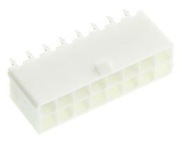 39-28-8160 - Pin Header, Power, 4.2 mm, 2 Rows, 16 Contacts, Through Hole Straight, Mini-Fit Jr. 5566 - MOLEX