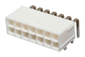 39-30-1201 - Pin Header, Power, 4.2 mm, 2 Rows, 20 Contacts, Through Hole Right Angle, Mini-Fit Jr. 5569 - MOLEX