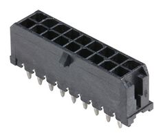 43045-1813 - Pin Header, Power, 3 mm, 2 Rows, 18 Contacts, Through Hole Straight, Micro-Fit 3.0 43045 - MOLEX