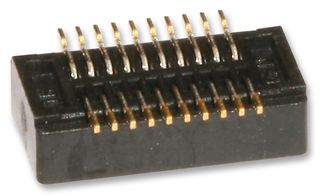 54722-0504 - Mezzanine Connector, Receptacle, 0.5 mm, 2 Rows, 50 Contacts, Surface Mount, Phosphor Bronze - MOLEX