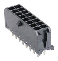 43045-1613 - Pin Header, Wire-to-Board, 3 mm, 2 Rows, 16 Contacts, Through Hole Straight, Micro-Fit 3.0 43045 - MOLEX