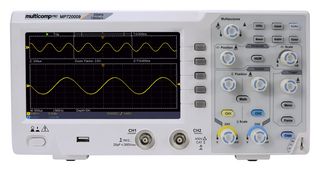MP720009 EU-UK - Digital Oscilloscope, Economical, Eco, 2 Analogue, 20 MHz, 100 MSPS, 10 kpts, 17.5 ns - MULTICOMP PRO