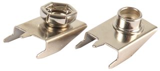 MP000304 - Battery Contact, PP3 (9V), Snap Contact, Brass, Nickel Plated Contacts - MULTICOMP PRO