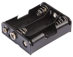 MP000314 - Battery Holder, Flat, Snap, 3 x AA - MULTICOMP PRO