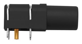 SWEB 8094 AU / SW - Banana Test Connector, Jack, PCB Mount, 24 A, 1 kV, Gold Plated Contacts, Black - SCHUTZINGER