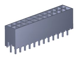 206832-2401 - Pin Header, Power, 3 mm, 2 Rows, 24 Contacts, Through Hole Straight, Micro-Fit+ 206832 - MOLEX