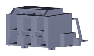 203555-2026 - Pin Header, Power, 6.5 mm, 2 Rows, 6 Contacts, Through Hole Right Angle, CP-6.5 203555 - MOLEX