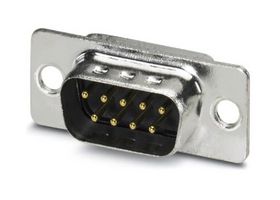 VS-09-ST-DSUB-EG - D Sub Connector, Standard, Plug, 9 Contacts, DE, Solder Cup - PHOENIX CONTACT