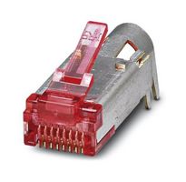 VS-08-ST-H21P-RJ45 - Modular Connector, RJ45 Plug, 1 x 1 (Port), 8P8C, Cat6, IP20, Cable Mount - PHOENIX CONTACT