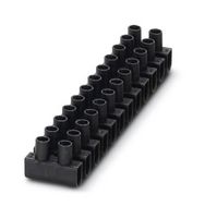 EC 6 BK - Panel Mount Barrier Terminal Block, 2 Row, 24 Ways, 18 AWG, 10 AWG, 10 mm, 41 A - PHOENIX CONTACT