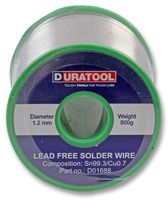 D01688 - Lead Free Solder Wire, 1.2mm, 500g - DURATOOL