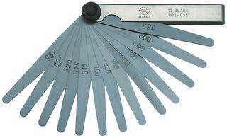 T3527 413 - Feeler Gauge, 0.002" to 0.035", 13 Pc, Steel - CK TOOLS