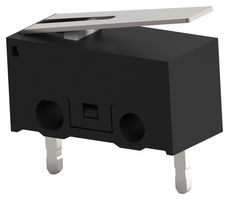 SAJ101XHL0N74SNCPTQ - Microswitch, Ultra Subminiature, Hinge Lever, SPST-NC, PC Pin, 100 mA, 30 V - ALCOSWITCH - TE CONNECTIVITY