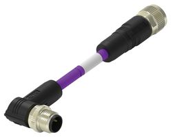 TAB62A46501-002 - Sensor Cable, 2P, PROFIBUS, 1 m, 3.28 ft - TE CONNECTIVITY