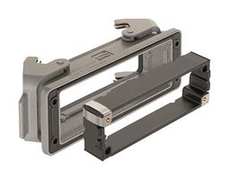 09300240391 - Heavy Duty Connector, w/Frame, Base, Bulkhead Mount, Aluminium Body, 2 Lever, 24B - HARTING