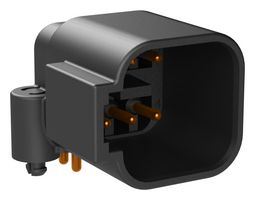 ATF13-6P-BM01 - Automotive Connector, Board Lock AT Series, Right Angle Receptacle, 6 Contacts, PCB Pin - AMPHENOL SINE/TUCHEL