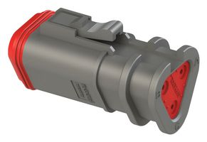 AT06-3S-OMGRY - Automotive Connector Housing, AT, Plug, 3 Ways - AMPHENOL SINE/TUCHEL