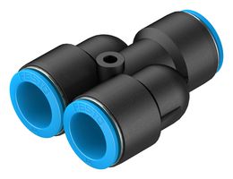 QSY-16 - Pneumatic Fitting, Push-In Y-Fitting, 14 bar, 16 mm, PBT (Polybutylene Terephthalate), QSY - FESTO