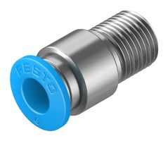 QS-1/8-6-I - Pneumatic Fitting, Push-In Fitting, R1/8, 14 bar, 6 mm, Brass, QS - FESTO