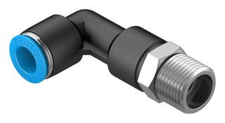 QSLL-3/8-10 - Pneumatic Fitting, Push-In L-Fitting, R3/8, 14 bar, 10 mm, PBT (Polybutylene Terephthalate), QSLL - FESTO