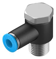 QSLV-1/4-6 - Pneumatic Fitting, Push-In L-Fitting, R1/4, 14 bar, 6 mm, PBT (Polybutylene Terephthalate), QSLV - FESTO