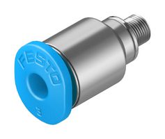 153312 - Pneumatic Fitting, Push-In Fitting, M3, 14 bar, 3 mm, Steel, QSM - FESTO