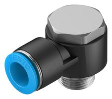 QSLV-G3/8-12 - Pneumatic Fitting, Push-In L-Fitting, G3/8, 14 bar, 12 mm, PBT (Polybutylene Terephthalate), QSLV - FESTO