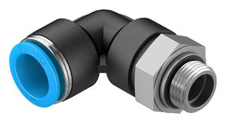 QSL-G3/8-16 - Pneumatic Fitting, Push-In L-Fitting, G3/8, 14 bar, 16 mm, PBT (Polybutylene Terephthalate), QSL - FESTO