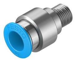 QS-1/8-10-I - Pneumatic Fitting, Push-In Fitting, R1/8, 14 bar, 10 mm, Brass, QS - FESTO