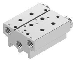 VABM-B10-20S-G14-2 - Manifold Block, 2 Outlet, G1/4, VABM Series, VUVS Solenoid Valves/VTUS Valve Manifold Assemblies - FESTO