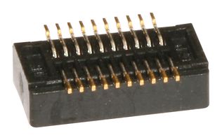 54102-0204 - Mezzanine Connector, Receptacle, 0.5mm, 2Rows, 20Contacts, Surface Mount, Phosphor Bronze - MOLEX