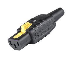3-122-073 - IEC Power Connector, IEC C13 Socket, 10 A, 250 VAC, Screw, Cable Mount, 4783 - SCHURTER
