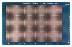 MP005893 - Eurocard PCB Board, 100 mm x 160 mm, Epoxy Glass Composite, Hole Dia 1.02 mm - MULTICOMP PRO