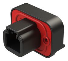 ATP15-2P-BM03BLK - Automotive Connector, Black, BoardLock ATP Series, Straight Receptacle, 2 Contacts, PCB Pin - AMPHENOL SINE/TUCHEL