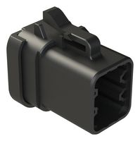 ATP06-6S-EC01BK - Automotive Connector Housing, w/ End Cap, ATP, Plug, 6 Ways - AMPHENOL SINE/TUCHEL