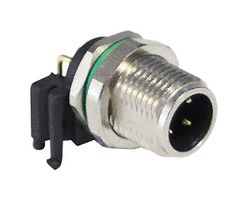 PXMBNI08RAM03APCM8 - Sensor Connector, PXM Series, M8, Male, 3 Positions, PCB Pin, Right Angle PCB Mount - BULGIN LIMITED