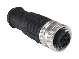 PXPTPU12FBF04SCL010PUR - Sensor Cable, M12 Receptacle, Free End, 4 Positions, 1 m, 3.3 ft, PXP - BULGIN LIMITED