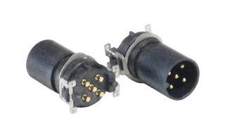 PXPLCP12SMM08APC - Sensor Connector, PXP Series, M12, Male, 8 Positions, PCB Pin, Straight Surface Mount - BULGIN LIMITED
