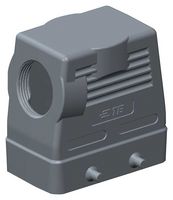 T1230100132-000 - Heavy Duty Connector, Hood, Side Entry, Aluminium Alloy Body, 2 Lever, H10B - TE CONNECTIVITY