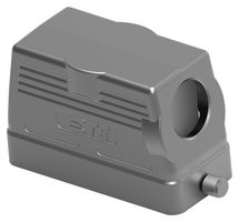 T1310160125-000 - Heavy Duty Connector, Hood, Side Entry, Aluminium Alloy Body, 1 Lever, H16B - TE CONNECTIVITY