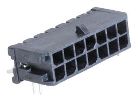 43045-1406 - Pin Header, Wire-to-Board, 3 mm, 2 Rows, 14 Contacts, Surface Mount Right Angle - MOLEX