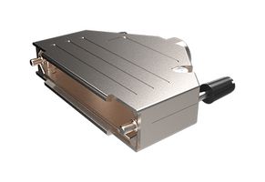 8655MH3701BLF - D Sub Backshell, DC, 180°, Zinc Alloy Body - AMPHENOL COMMUNICATIONS SOLUTIONS