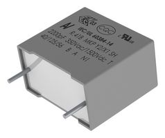 R41BF122050T0K - Safety Capacitor, Metallized PP, Radial Box - 2 Pin, 2200 pF, ± 10%, X1 / Y2, Through Hole - KEMET