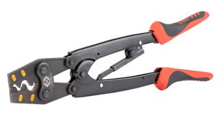 T3676A - Crimp Tool, Ratchet, CK 6mm-25mm² Bell Mouth Ferrules - CK TOOLS