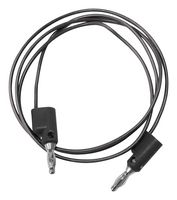 BU-2020-A-36-0 - Banana Test Lead, 4mm Stackable Banana Plug, 4mm Stackable Banana Plug, 36 ", 914.4 mm, Black - MUELLER ELECTRIC