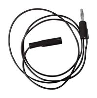 BU-2031-A-12-0 - Alligator Clip to Banana Plug Test Lead, Minigator Clip, 4mm Stackable Banana Plug, 12 " - MUELLER ELECTRIC