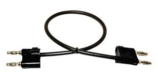 BU-7070-B-24-0 - Banana Test Lead, 4mm Stackable Dual Banana Plug, 4mm Stackable Dual Banana Plug, 24 ", 609.6 mm - MUELLER ELECTRIC