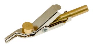 JP-25182-J - Telecom Clip, 4 mm Banana Jack, 25.4 mm Jaw Open - MUELLER ELECTRIC