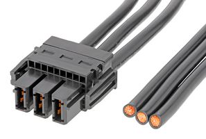 218057-0310 - Cable Assembly, EXTreme Guardian Receptacle to Free End, 3 Ways, 11 mm, 1 Row, 1 m, 3.3 ft - MOLEX