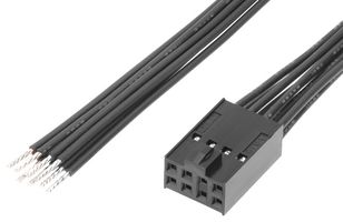 219659-1084 - Cable Assembly, C-Grid III Receptacle to Free End, 8 Ways, 2.54 mm, 2 Row, 600 mm, 23.6 " - MOLEX